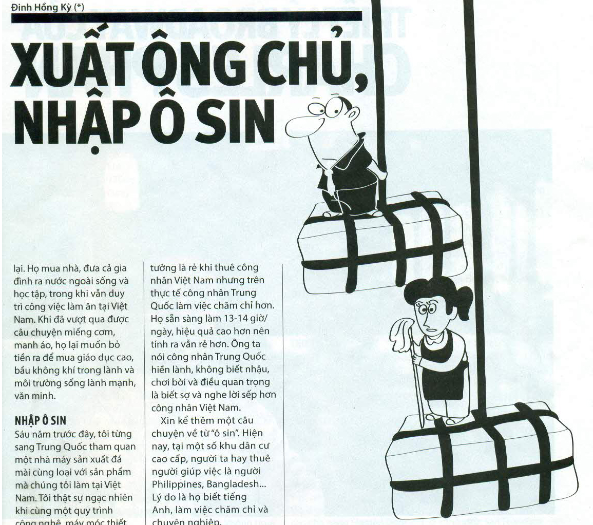 XUẤT ÔNG CHỦ, NHẬP Ô SIN (NHỊP CẦU ĐẦU TƯ)