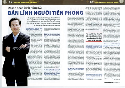 DOANH NHÂN ĐINH HỒNG KỲ - BÃN LĨNH NGƯỜI TIÊN PHONG